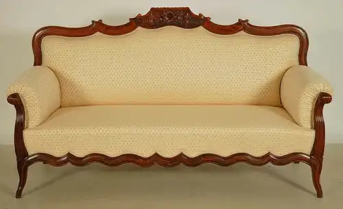 Restaurierter Louis Philippe Damensalon Sofa / zwei Sessel Antik Kolossuem