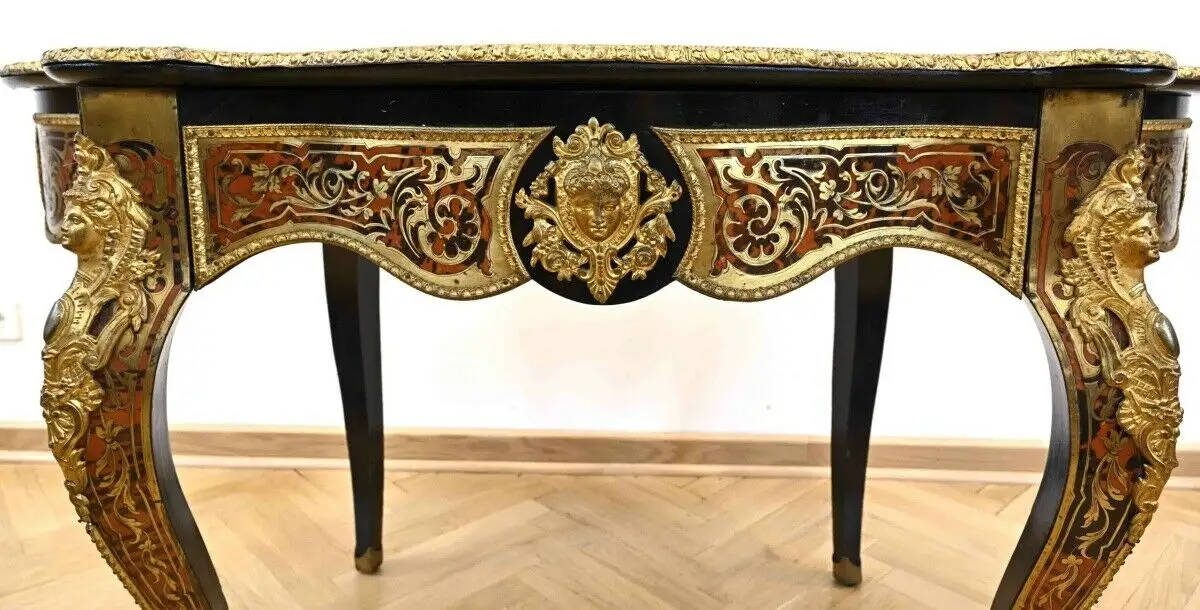 Boulle-Konsoltisch gefertigt im Régence-Stil/Napoleon III. Antik Kolosseum 5