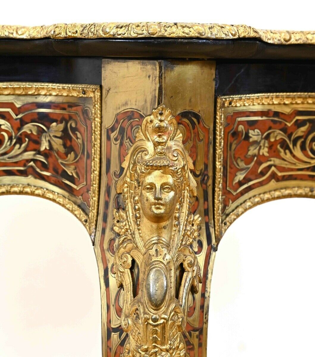 Boulle-Konsoltisch gefertigt im Régence-Stil/Napoleon III. Antik Kolosseum 7