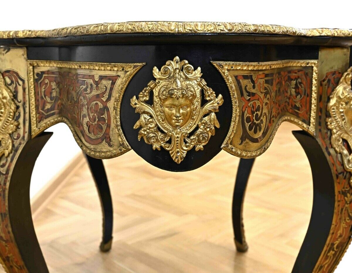 Boulle-Konsoltisch gefertigt im Régence-Stil/Napoleon III. Antik Kolosseum 9