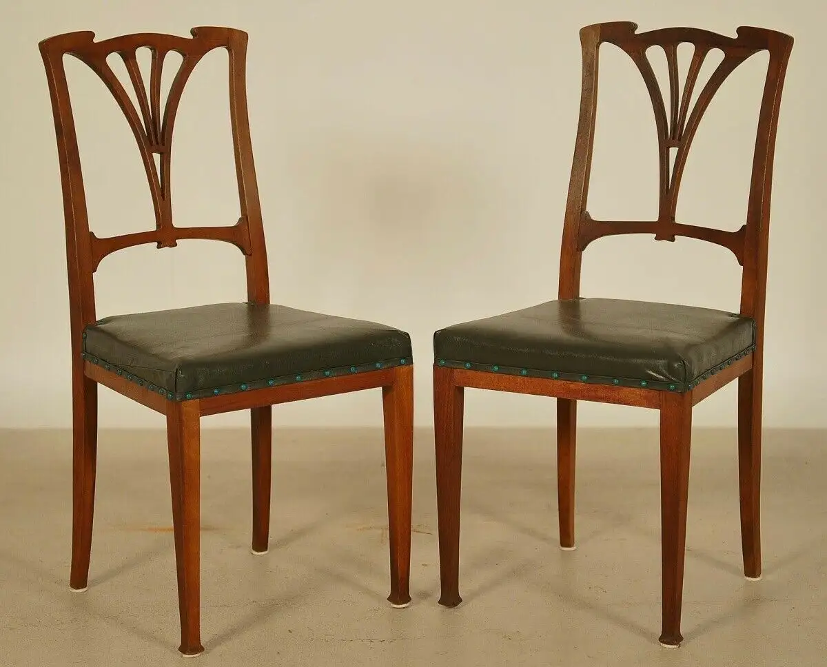 Elegante Jugendstil Sitzgruppe aus Mahagoni gefertigt um 1900 Antik Kolosseum 3