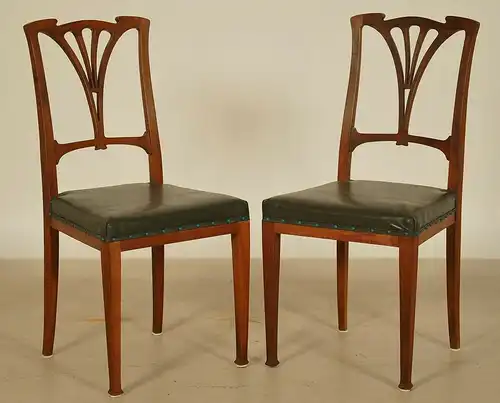 Elegante Jugendstil Sitzgruppe aus Mahagoni gefertigt um 1900 Antik Kolosseum