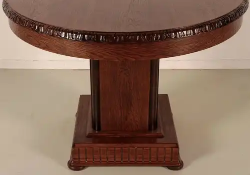 Schöner Restaurierter Eiche Beistelltisch gefertigt um 1910 Antik Kolosseum