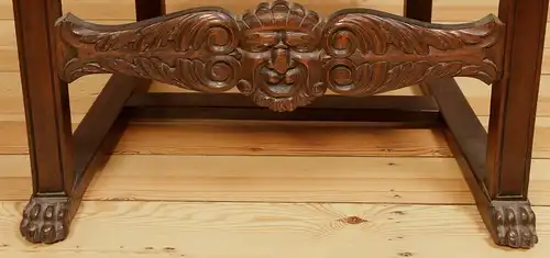 Formschöner Gründerzeit Armlehner aus Eiche gefertigt um 1900 Antik Kolosseum