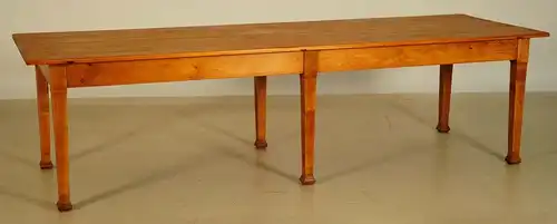 Riesige restaurierte Jugendstil Weichholz Tafel / Esstisch Antik Kolosseum