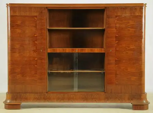 Pariser Art Deco Bücherschrank aus Nussbaum Antik Kolosseum