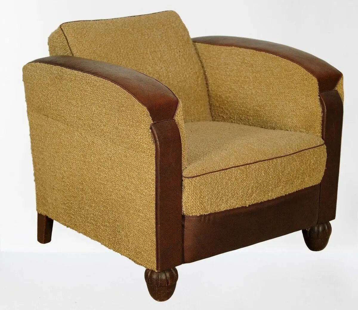 Vier Art Deco Cocktailsessel gefertigt um 1920 aus Eiche Antik Kolosseum 1