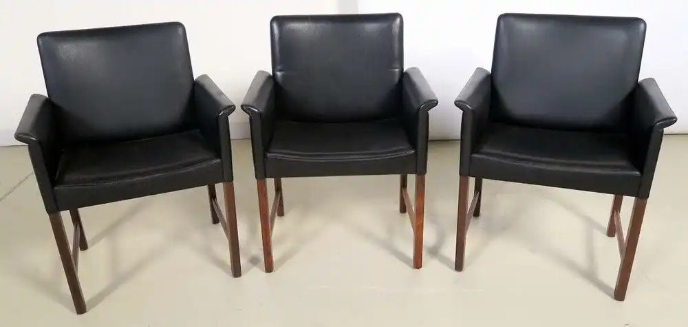 Drei elegante Vintage Sessel im dnischem Design Antik Kolosseum 0