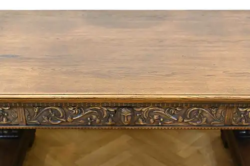 Unglaublicher Figürlicher Schreibtisch aus der Neorenaissance Antik Kolosseum
