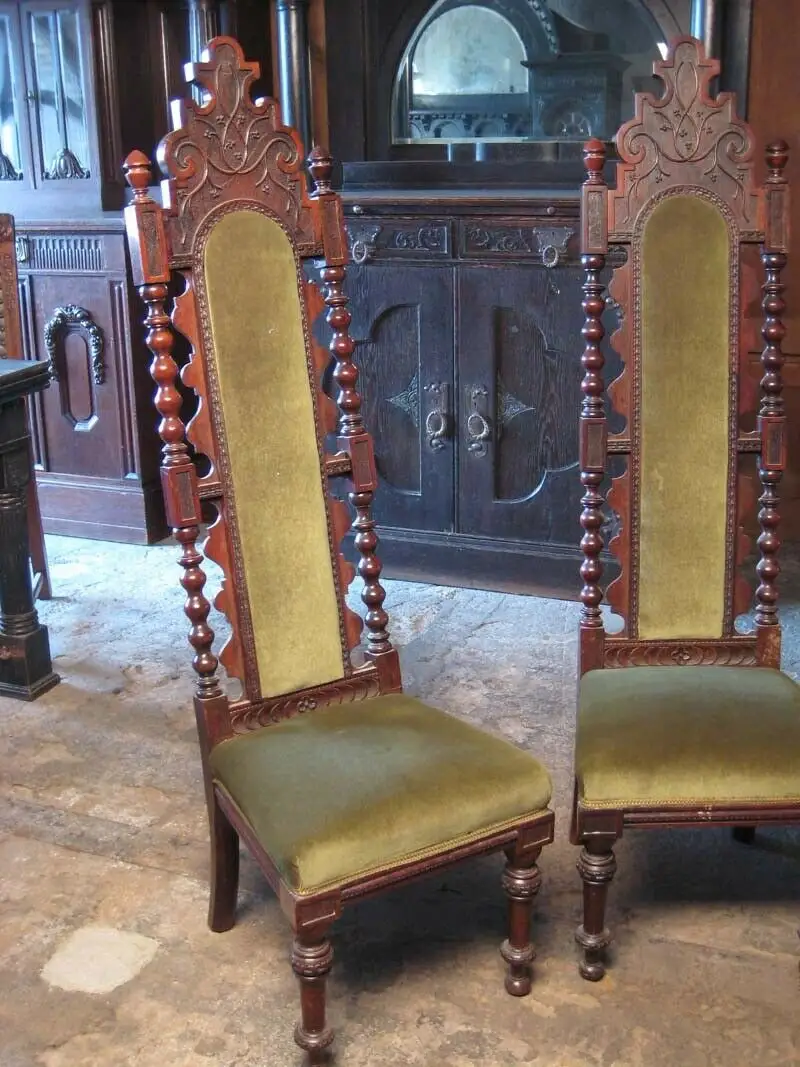 Zwei einzigartige Thronstühle aus dem Danziger Barock um 1890 Antik Kolosseum 1