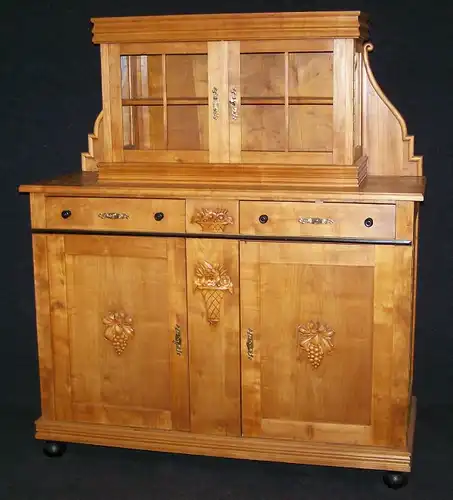 Art Deco Buffet aus Kirschbaum, um 1930, mattiert