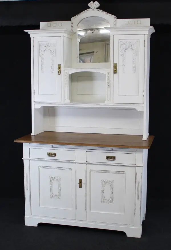 Jugendstil Buffet, um 1910, Shabby Chic 0