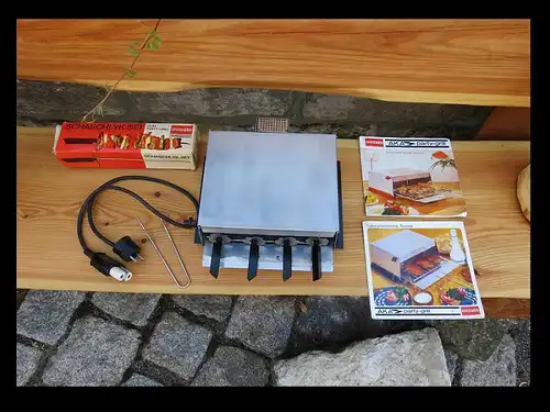 AKA Electric ACOSTA / PARTY GRILL, Schaschlyk Set, Gebrauchsanweisung + Rezepte