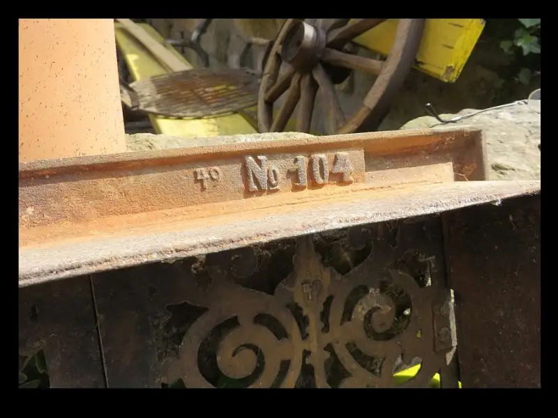 EXTRA große Jugendstil Ofen Klappe Türen Kamin Lüftung  mit Rahmen  um 1900 7