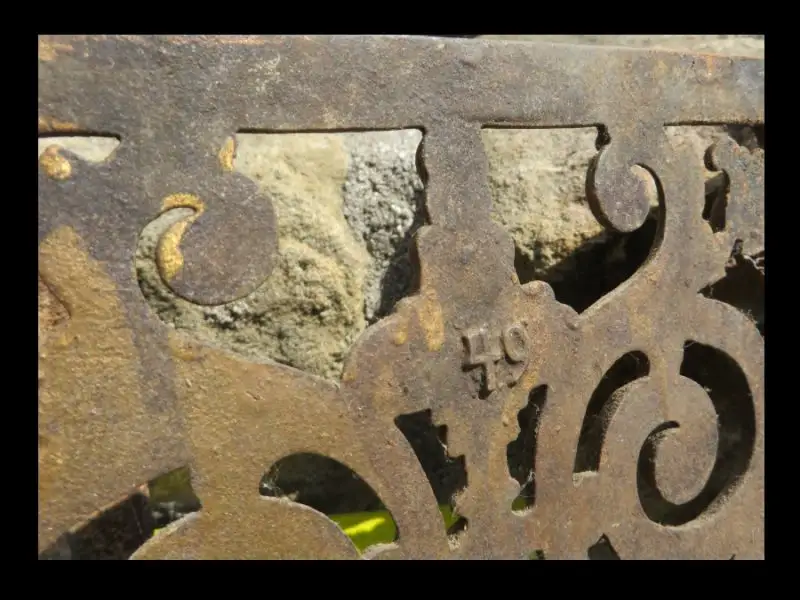 EXTRA große Jugendstil Ofen Klappe Türen Kamin Lüftung  mit Rahmen  um 1900 9
