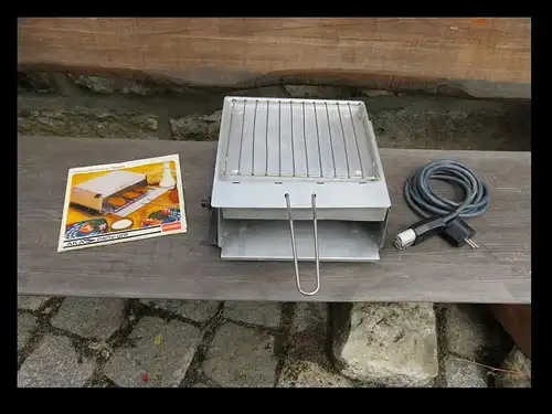 ** DDR Party Grill ACOSTA Nostalgie Retro / voll funtionstüchtig mit Zubehör **