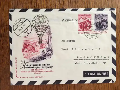 Österreich 1951 Brief 4