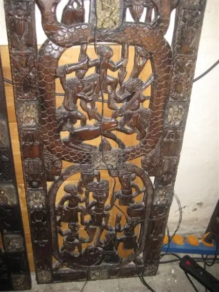 Wandbilnis, Relief Holz, Afrika 0