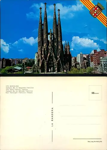 Postkarte31427 - Barcelona - der heiligen Familie Tempel