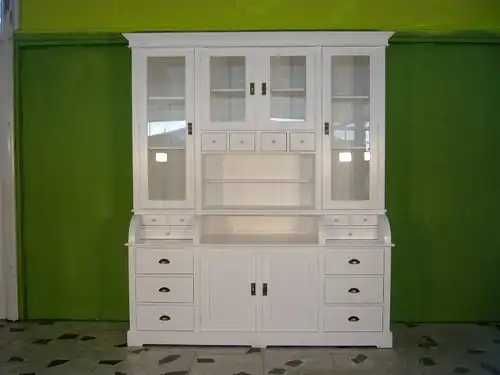 Schrank Vitrine im Shabby Look einmalig Verkaufsschrank