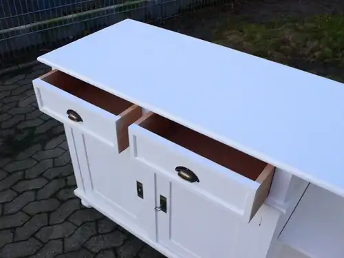 Theke Verkaufstheke Sideboard Highboard Kommode Anrichte Landhaus Stil weiß