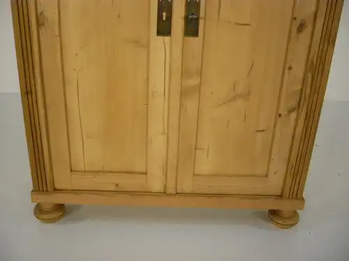 Vertiko Jugendstil Halbschrank Weichholz alt Bleiglas Schrank antik um 1900 Jhd