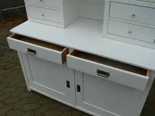 Buffet Küchen Buffet Bauhaus weiß restauriert antik um 1930 Jhd.