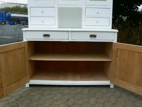 Buffet Küchen Buffet Bauhaus weiß restauriert antik um 1930 Jhd.