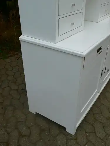 Buffet Küchen Buffet Bauhaus weiß restauriert antik um 1930 Jhd.