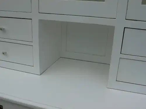 Buffet Küchen Buffet Bauhaus weiß restauriert antik um 1930 Jhd.