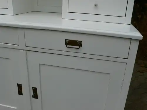 Buffet Küchen Buffet Bauhaus weiß restauriert antik um 1930 Jhd.