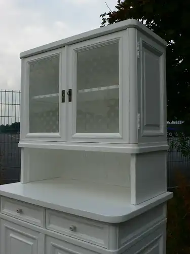 Buffet Küchen Buffet Bauhaus weiß restauriert antik um 1930 Jhd.