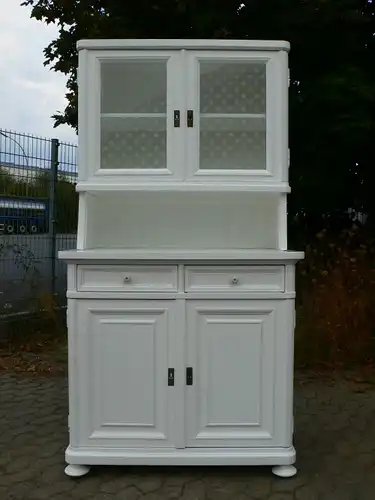 Buffet Küchen Buffet Bauhaus weiß restauriert antik um 1930 Jhd.