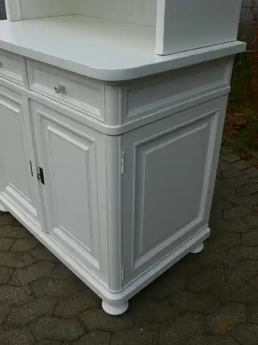 Buffet Küchen Buffet Bauhaus weiß restauriert antik um 1930 Jhd.