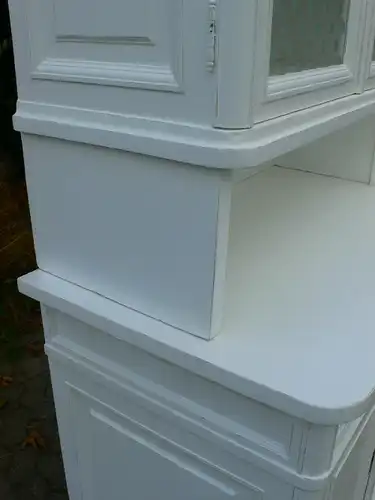 Buffet Küchen Buffet Bauhaus weiß restauriert antik um 1930 Jhd.