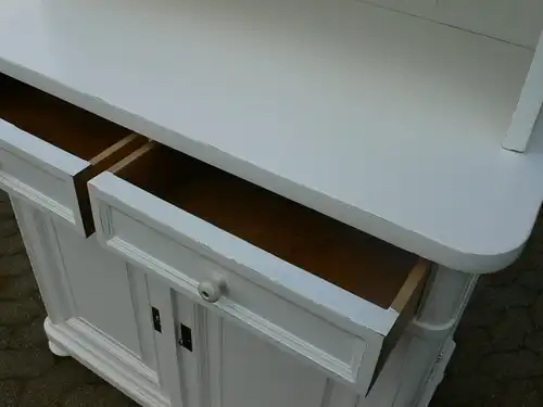 Buffet Küchen Buffet Bauhaus weiß restauriert antik um 1930 Jhd.