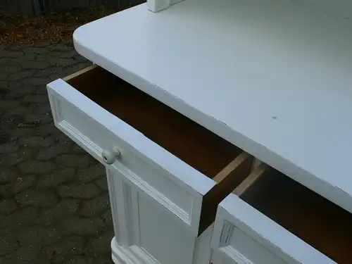 Buffet Küchen Buffet Bauhaus weiß restauriert antik um 1930 Jhd.
