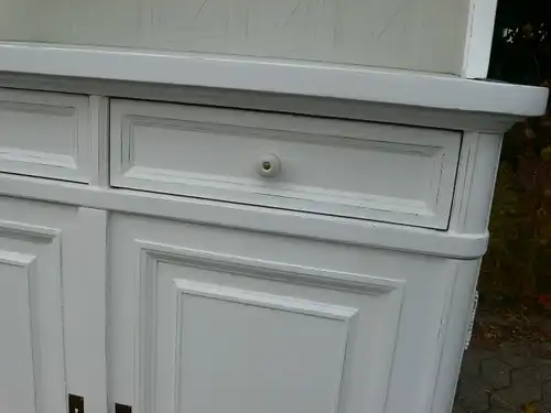 Buffet Küchen Buffet Bauhaus weiß restauriert antik um 1930 Jhd.