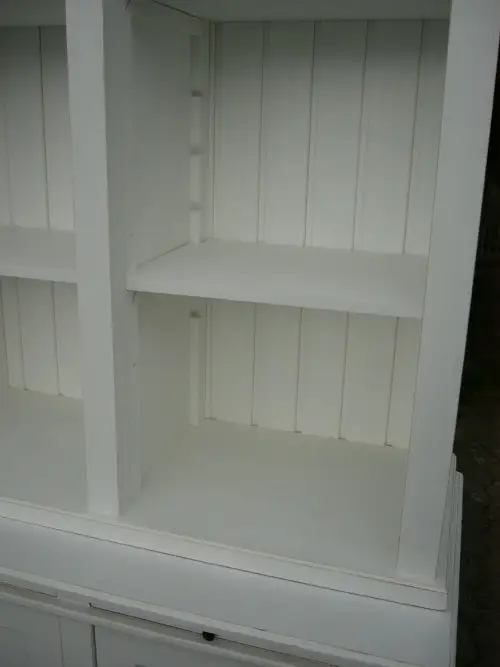 Bibliothek Bücherschrank Bücherregal im Landhaus Look mit Leiter 9