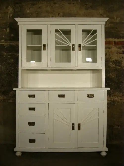 Buffet Jugendstil antik Küchen Schrank im Landhaus Stil um 1900 1