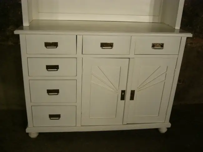 Buffet Jugendstil antik Küchen Schrank im Landhaus Stil um 1900 4
