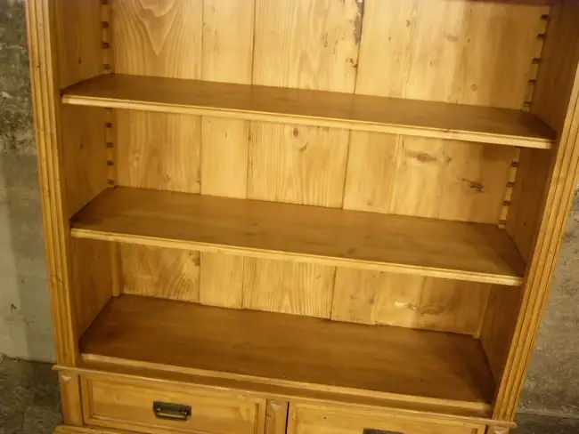 Regal Weichholz antik Gründerzeit Bücher Schrank um 1900 Jhd. 4
