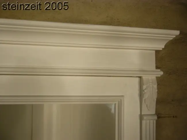 Eckvitrine weiß Eckschrank im Landhaus Stil super Maß 2