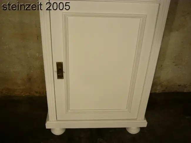 Eckvitrine weiß Eckschrank im Landhaus Stil super Maß 6