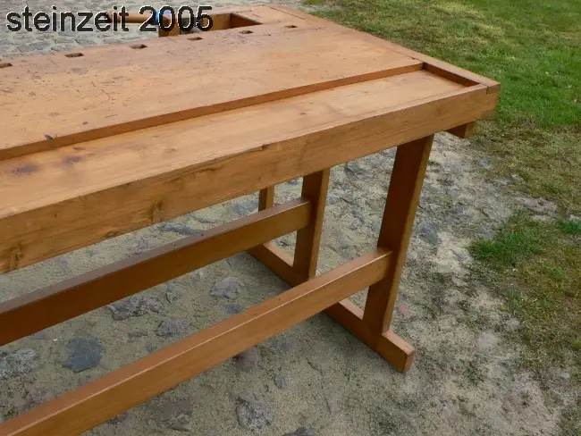Hobelbank Werkbank Loft antik Industrie Design restauriert um 1930 Jhd. 11