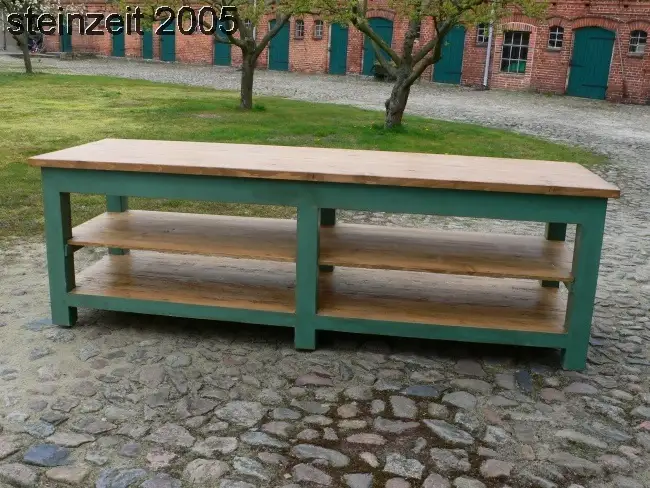 Tisch Schneidertisch Blumenbindertisch antik original sehr selten um 1900 Jhd. 0