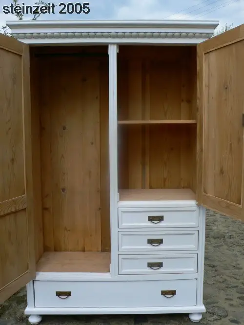 Schrank antik weiss Gründerzeit Super praktisch im Landhaus Stil um 1900 Jhd. 12