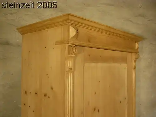 Schrank antik 1 türig Weichholz Gründerzeit ökologisch restauriert um 1900 Jhd.