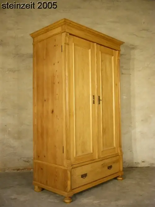 Schrank Jugendstil antik Weichholz Kleiderschrank restauriert um 1900 Jhd. 10