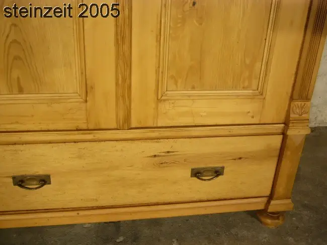 Schrank Jugendstil antik Weichholz Kleiderschrank restauriert um 1900 Jhd. 5